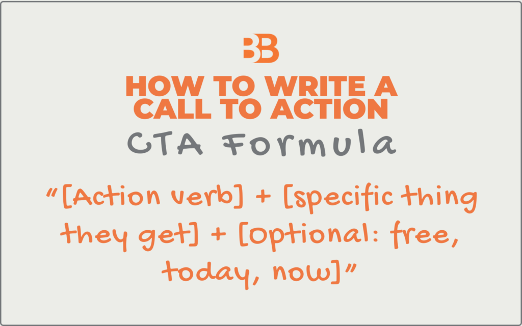 The CTA formula to how to write a call to action