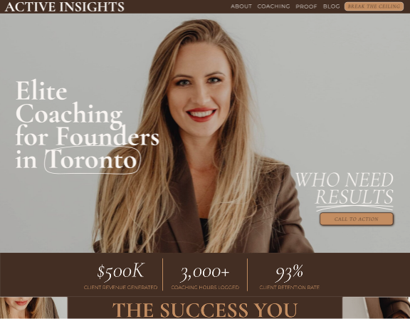Featured graphic for blog post about strategic Showit templates for coaches